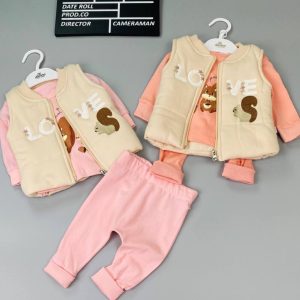 Комплект для девочек, 3 предмета (4шт в упаковке)